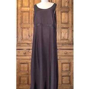 Brown vintage pullover maxi dress